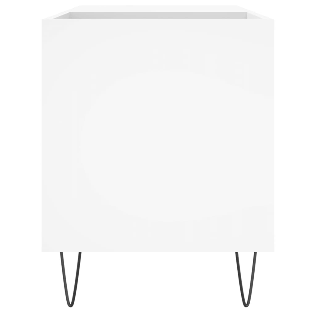 Platenkast 85x38x48 cm bewerkt hout wit is nu te koop bij PeponiXL, paradijselijk wonen!