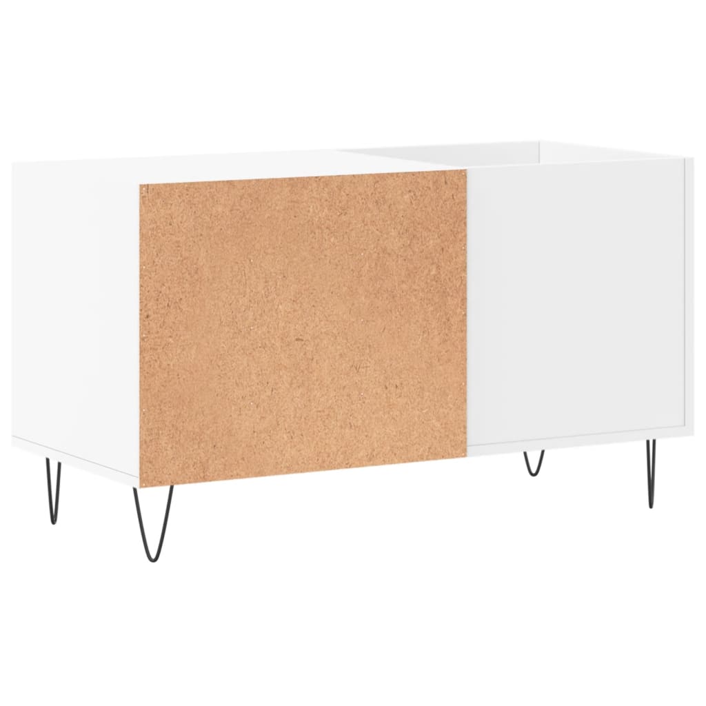 Platenkast 85x38x48 cm bewerkt hout wit is nu te koop bij PeponiXL, paradijselijk wonen!