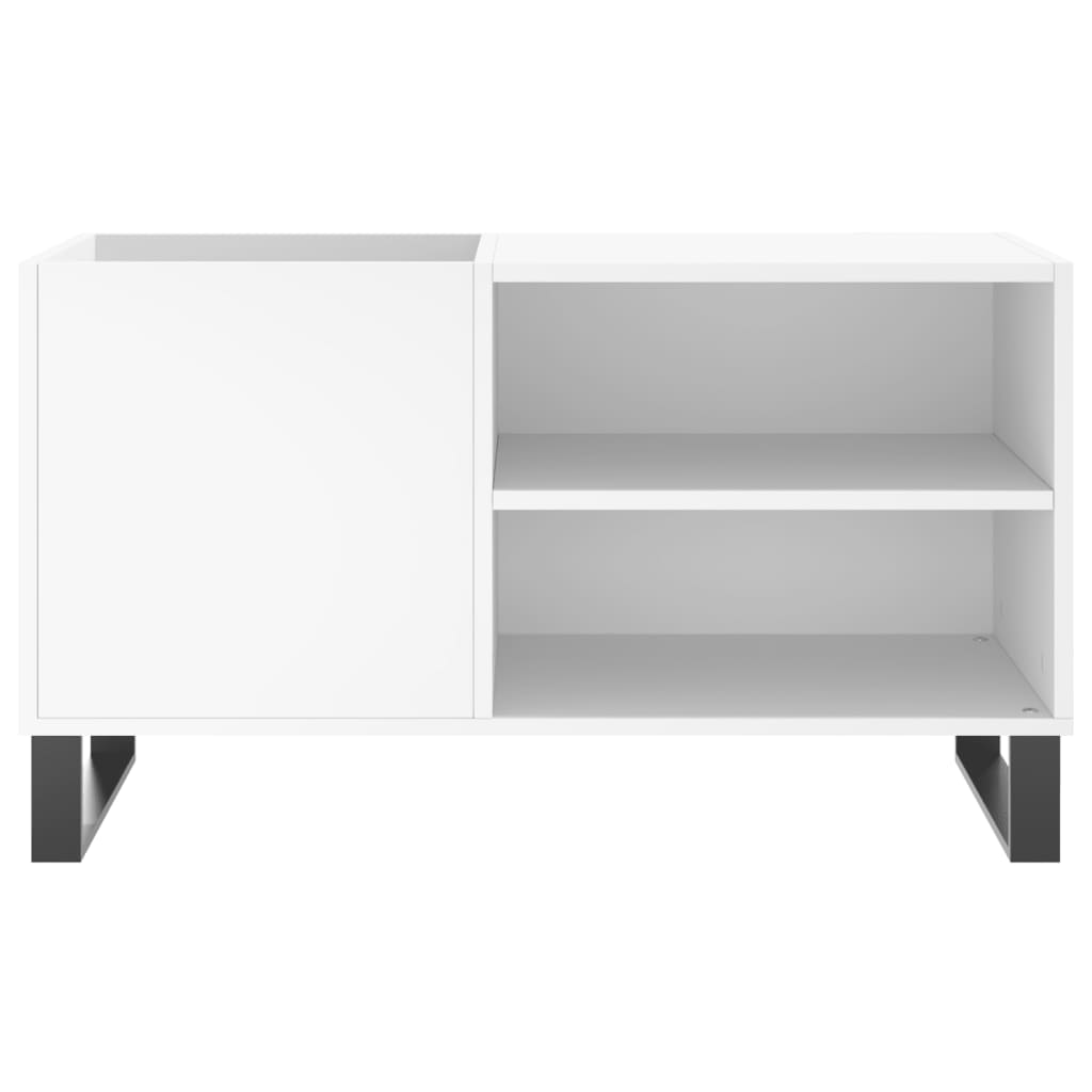 Platenkast 85x38x48 cm bewerkt hout wit is nu te koop bij PeponiXL, paradijselijk wonen!