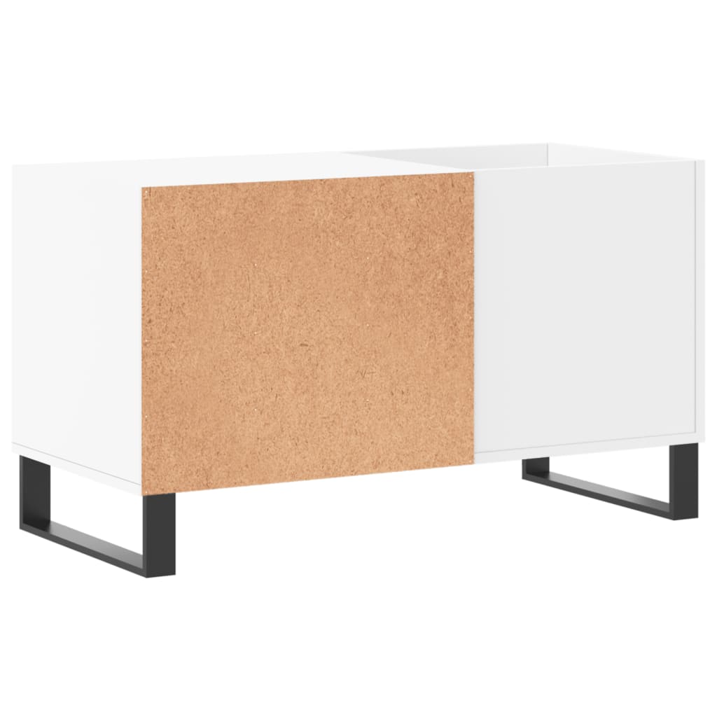 Platenkast 85x38x48 cm bewerkt hout wit is nu te koop bij PeponiXL, paradijselijk wonen!