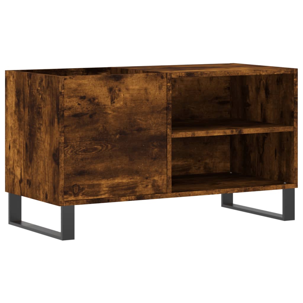 Platenkast 85x38x48 cm bewerkt hout gerookt eikenkleurig is nu te koop bij PeponiXL, paradijselijk wonen!