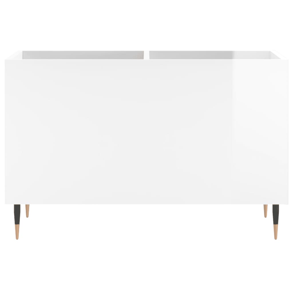 Platenkast 74,5x38x48 cm bewerkt hout hoogglans wit is nu te koop bij PeponiXL, paradijselijk wonen!