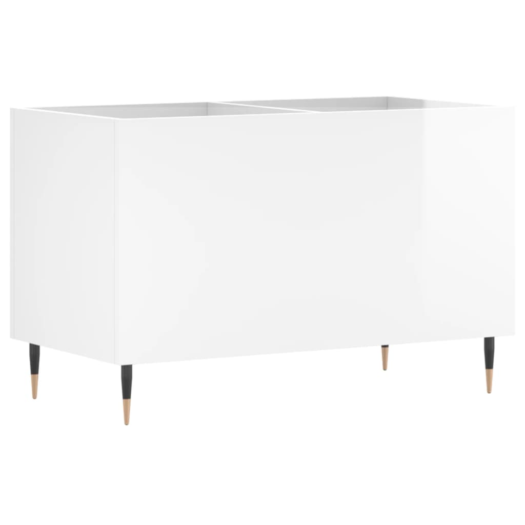 Platenkast 74,5x38x48 cm bewerkt hout hoogglans wit is nu te koop bij PeponiXL, paradijselijk wonen!