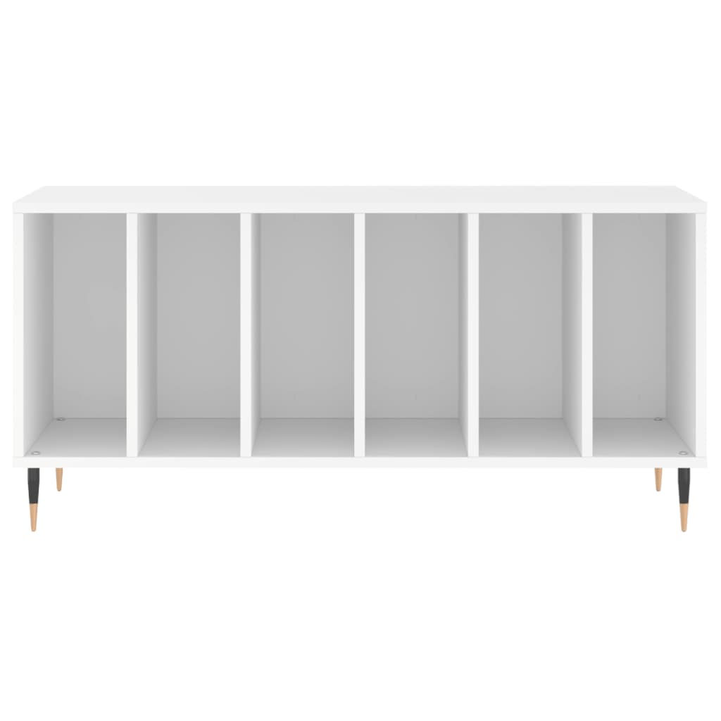 Platenkast 100x38x48 cm bewerkt hout wit is nu te koop bij PeponiXL, paradijselijk wonen!