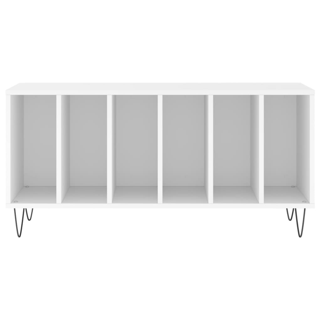 Platenkast 100x38x48 cm bewerkt hout wit is nu te koop bij PeponiXL, paradijselijk wonen!