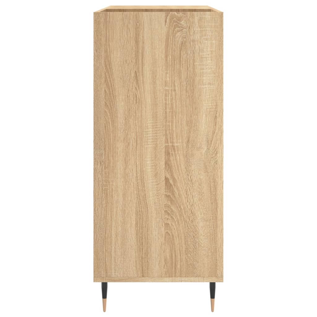 Platenkast 84,5x38x89 cm bewerkt hout sonoma eikenkleurig is nu te koop bij PeponiXL, paradijselijk wonen!