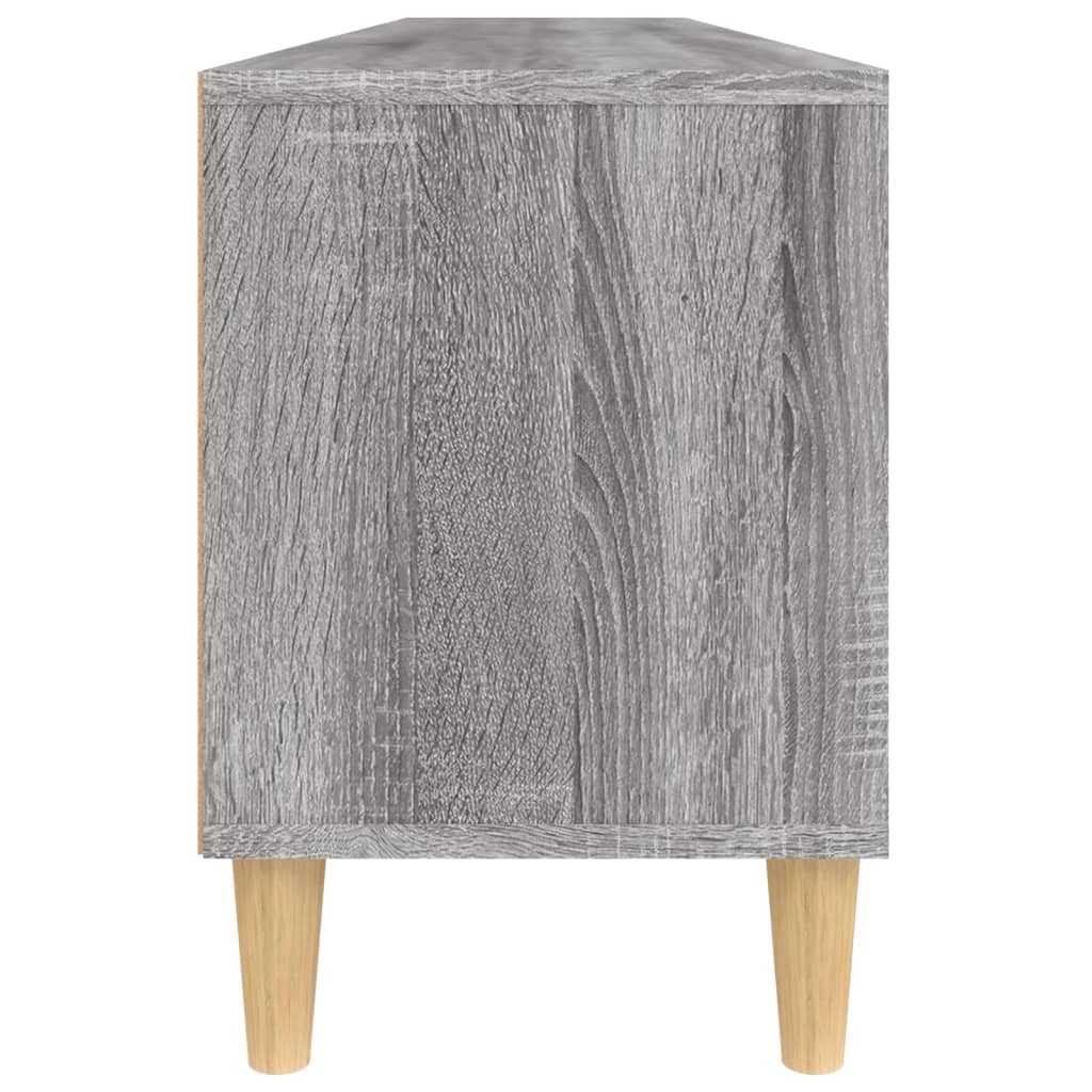 Tv-meubel 150x30x44,5 cm bewerkt hout grijs sonoma eikenkleurig is nu te koop bij PeponiXL, paradijselijk wonen!