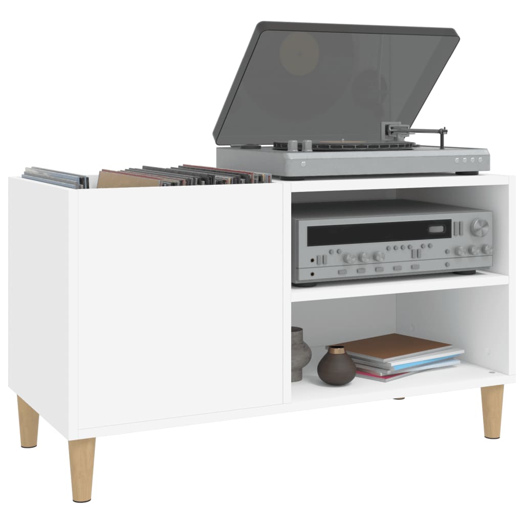 Platenkast 84,5x38x48 cm bewerkt hout wit is nu te koop bij PeponiXL, paradijselijk wonen!