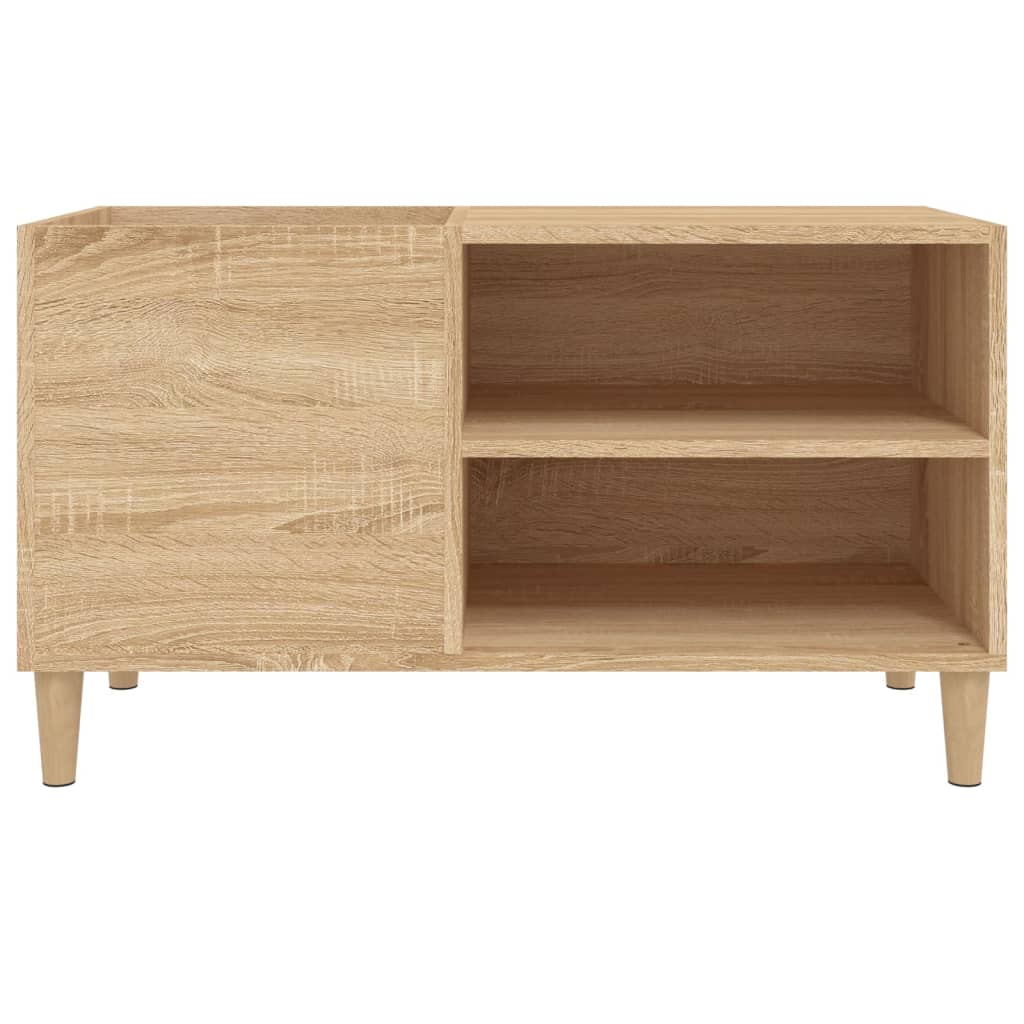 Platenkast 84,5x38x48 cm bewerkt hout sonoma eikenkleurig is nu te koop bij PeponiXL, paradijselijk wonen!