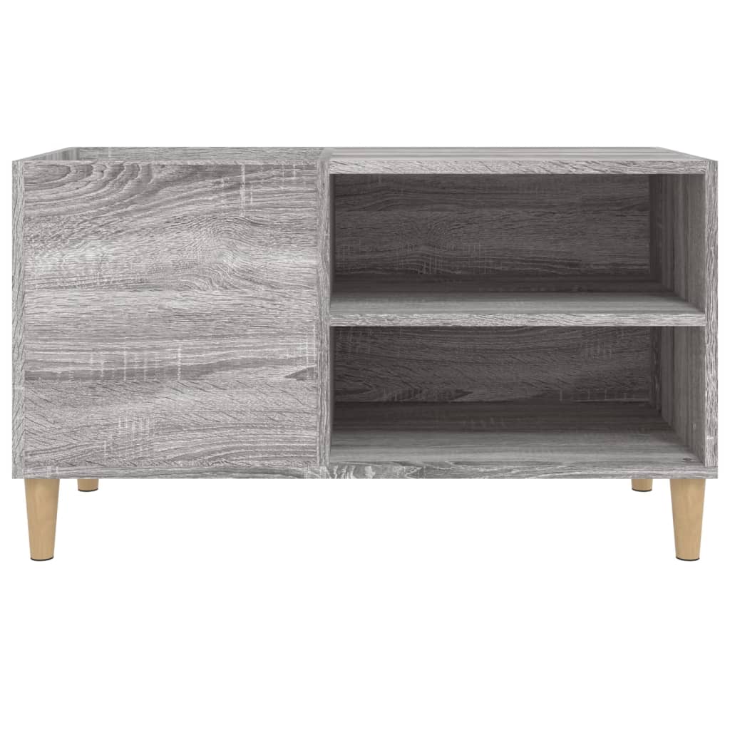 Platenkast 84,5x38x48 cm bewerkt hout grijs sonoma eikenkleurig is nu te koop bij PeponiXL, paradijselijk wonen!