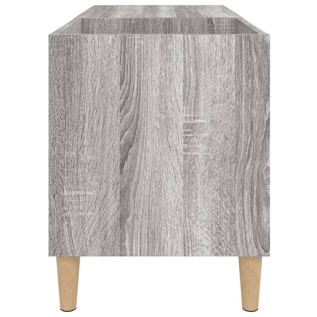 Platenkast 84,5x38x48 cm bewerkt hout grijs sonoma eikenkleurig is nu te koop bij PeponiXL, paradijselijk wonen!