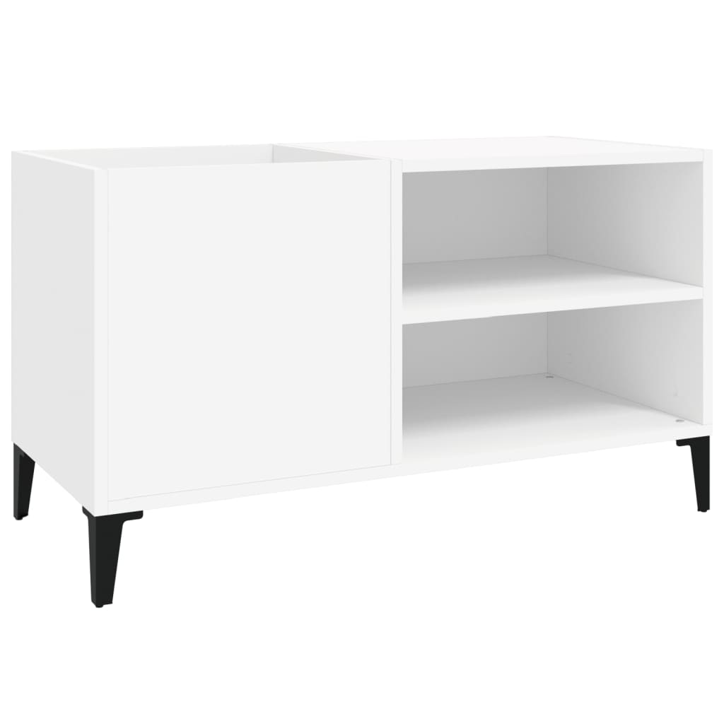 Platenkast 84,5x38x48 cm bewerkt hout wit is nu te koop bij PeponiXL, paradijselijk wonen!