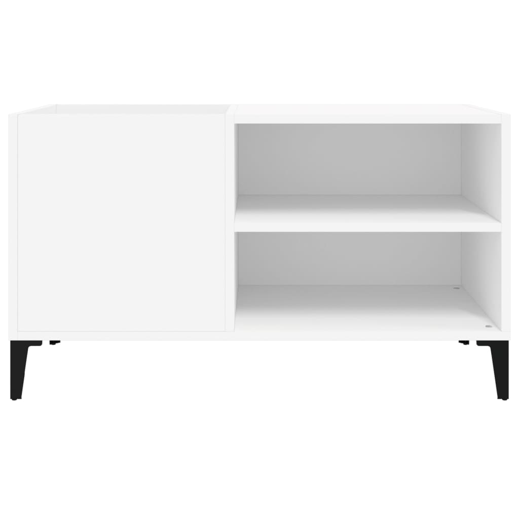 Platenkast 84,5x38x48 cm bewerkt hout wit is nu te koop bij PeponiXL, paradijselijk wonen!