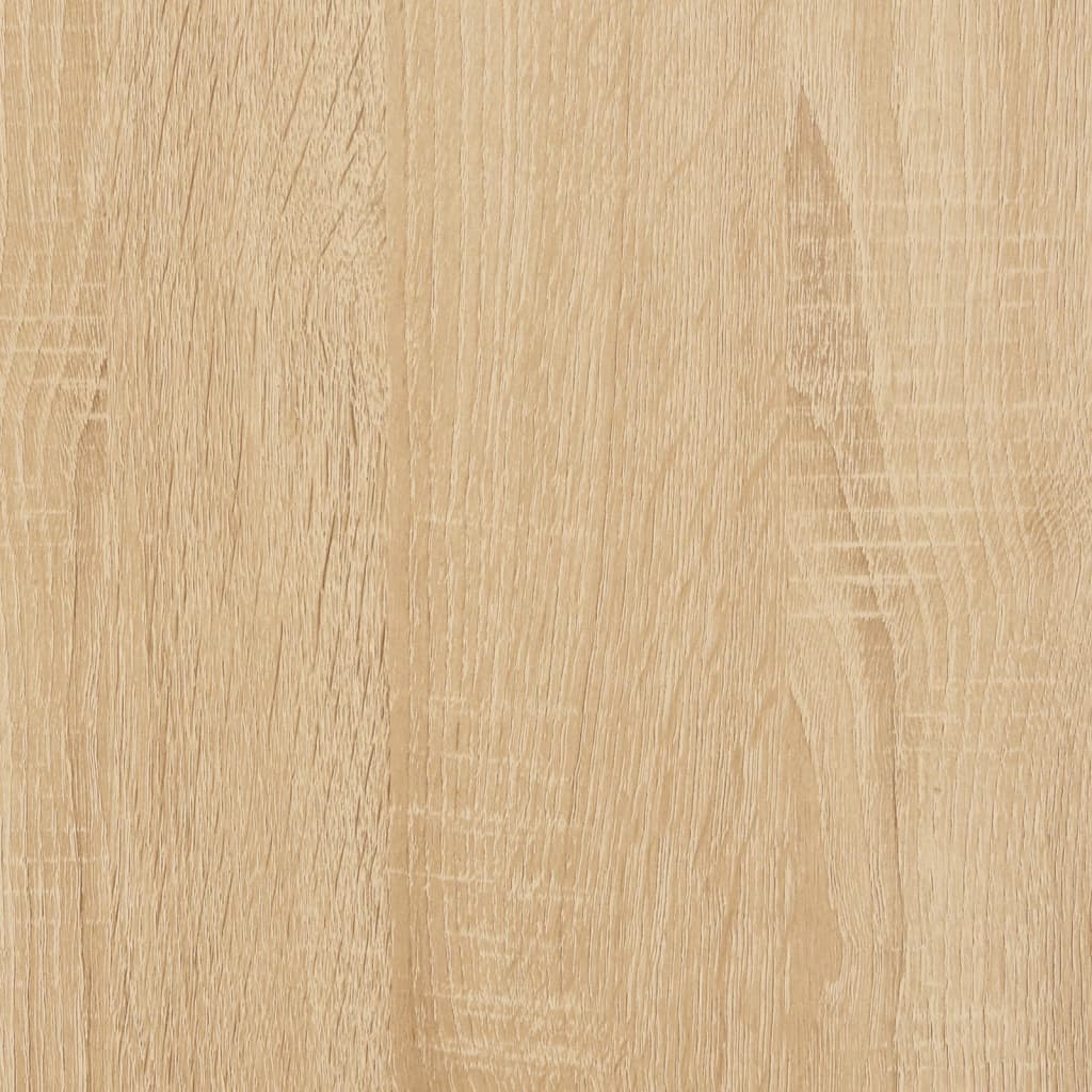 Platenkast 84,5x38x48 cm bewerkt hout sonoma eikenkleurig is nu te koop bij PeponiXL, paradijselijk wonen!