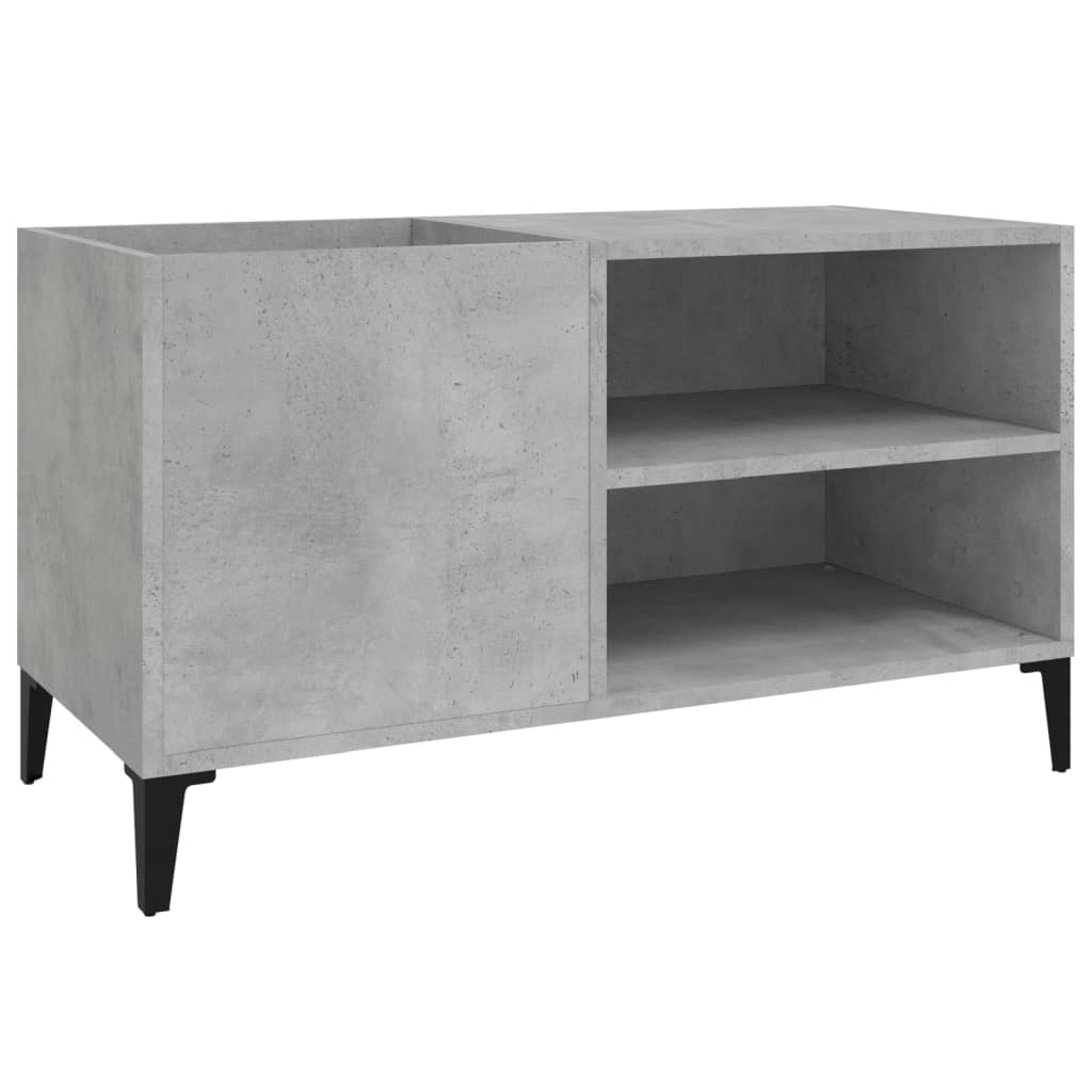 Platenkast 84,5x38x48 cm bewerkt hout betongrijs is nu te koop bij PeponiXL, paradijselijk wonen!