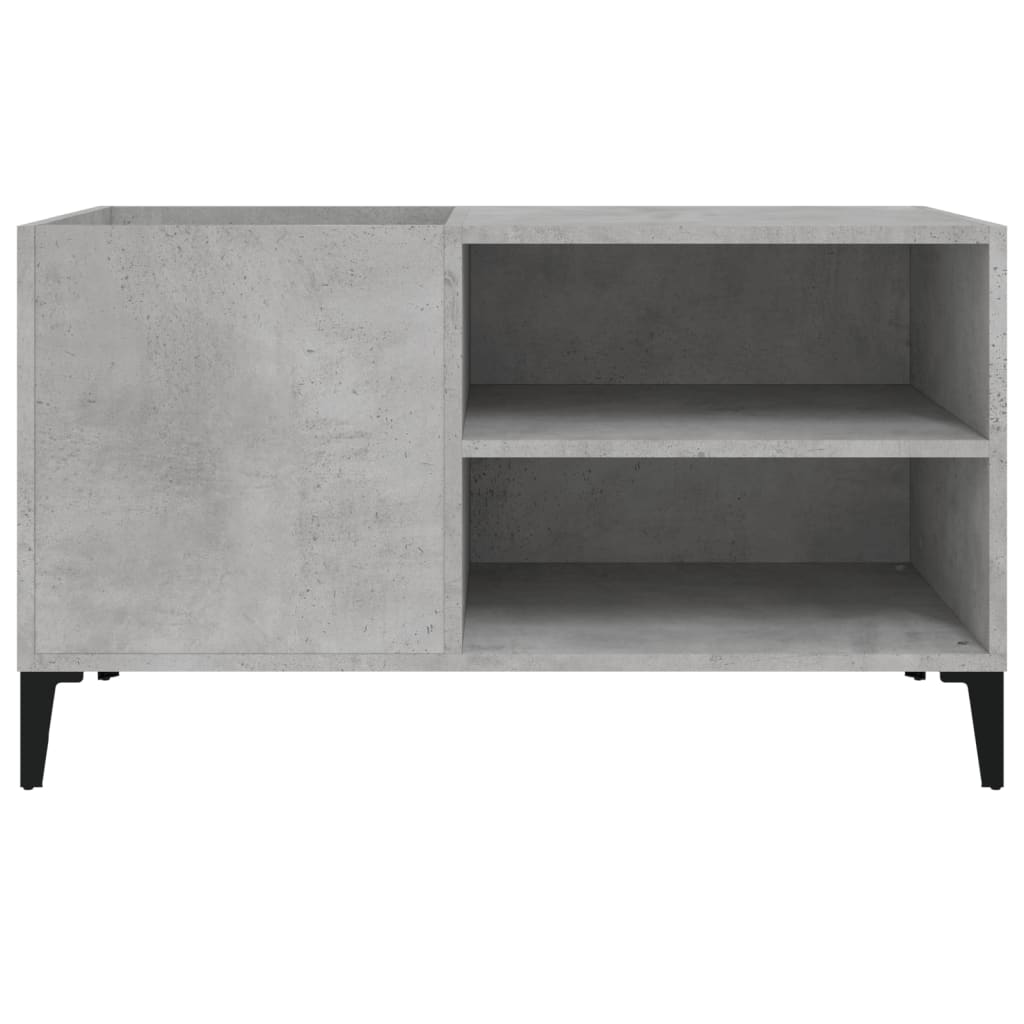 Platenkast 84,5x38x48 cm bewerkt hout betongrijs is nu te koop bij PeponiXL, paradijselijk wonen!