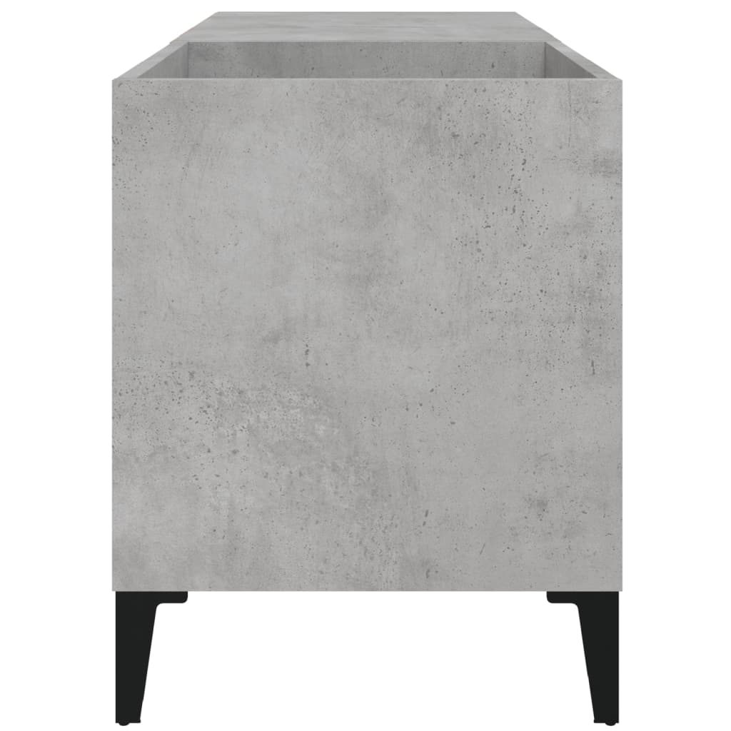 Platenkast 84,5x38x48 cm bewerkt hout betongrijs is nu te koop bij PeponiXL, paradijselijk wonen!