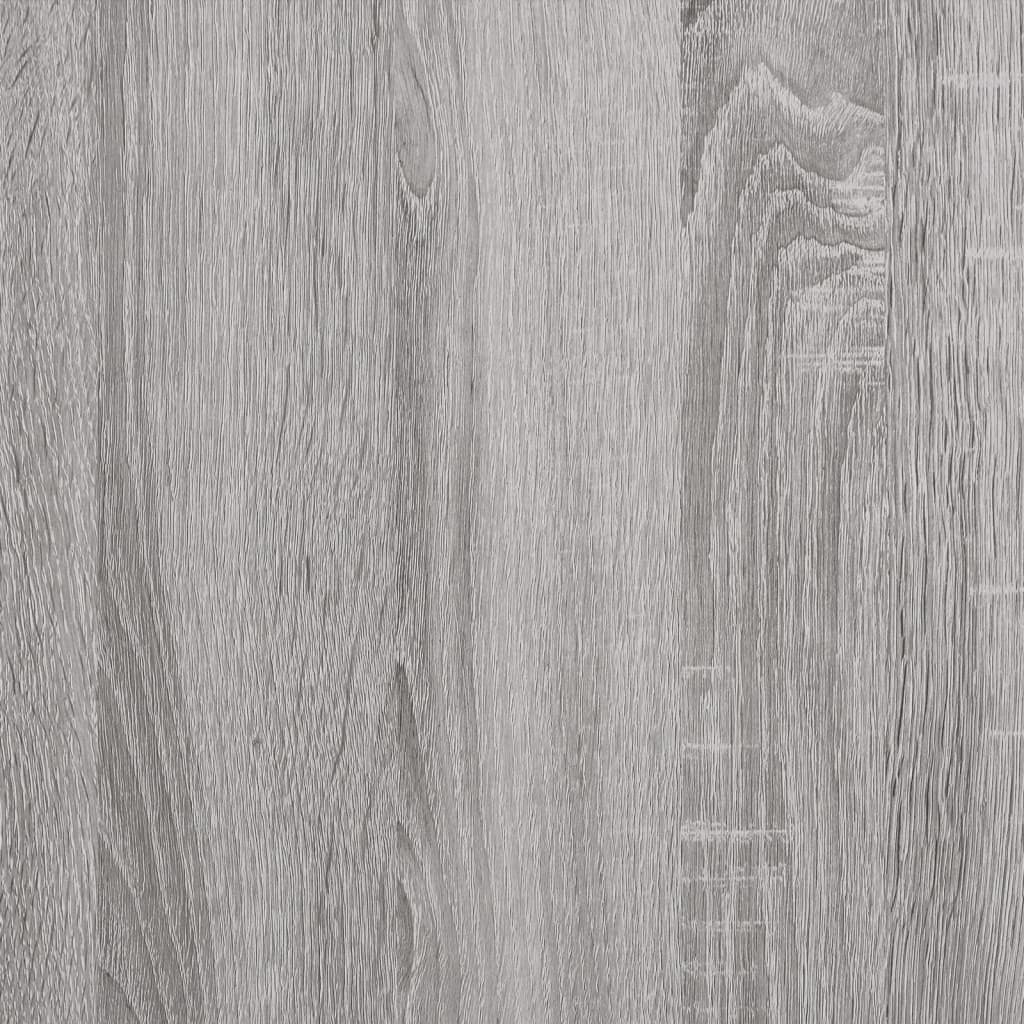 Platenkast 84,5x38x48 cm bewerkt hout grijs sonoma eikenkleurig is nu te koop bij PeponiXL, paradijselijk wonen!