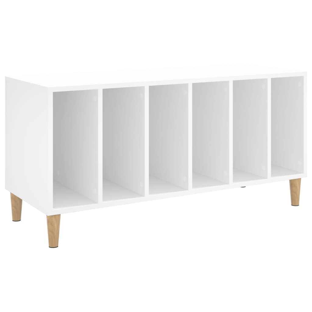 Platenkast 100x38x48 cm bewerkt hout wit is nu te koop bij PeponiXL, paradijselijk wonen!