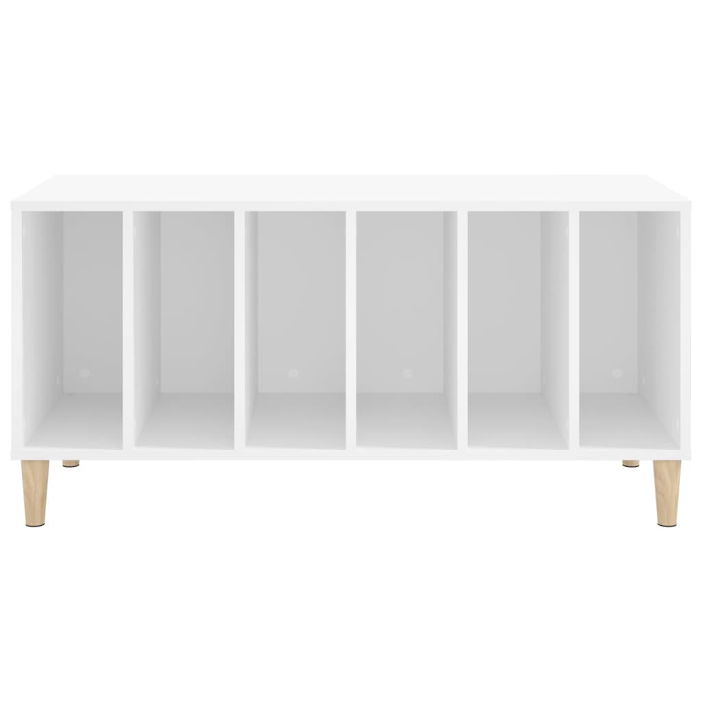 Platenkast 100x38x48 cm bewerkt hout wit is nu te koop bij PeponiXL, paradijselijk wonen!