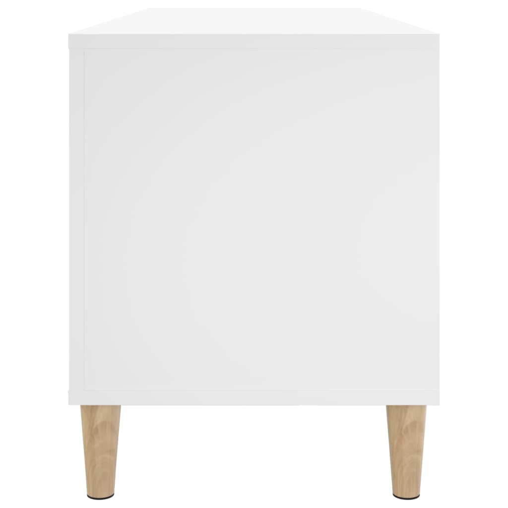 Platenkast 100x38x48 cm bewerkt hout wit is nu te koop bij PeponiXL, paradijselijk wonen!