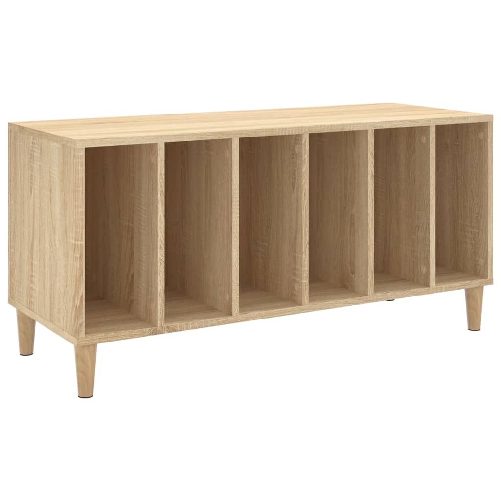 Platenkast 100x38x48 cm bewerkt hout sonoma eikenkleurig is nu te koop bij PeponiXL, paradijselijk wonen!