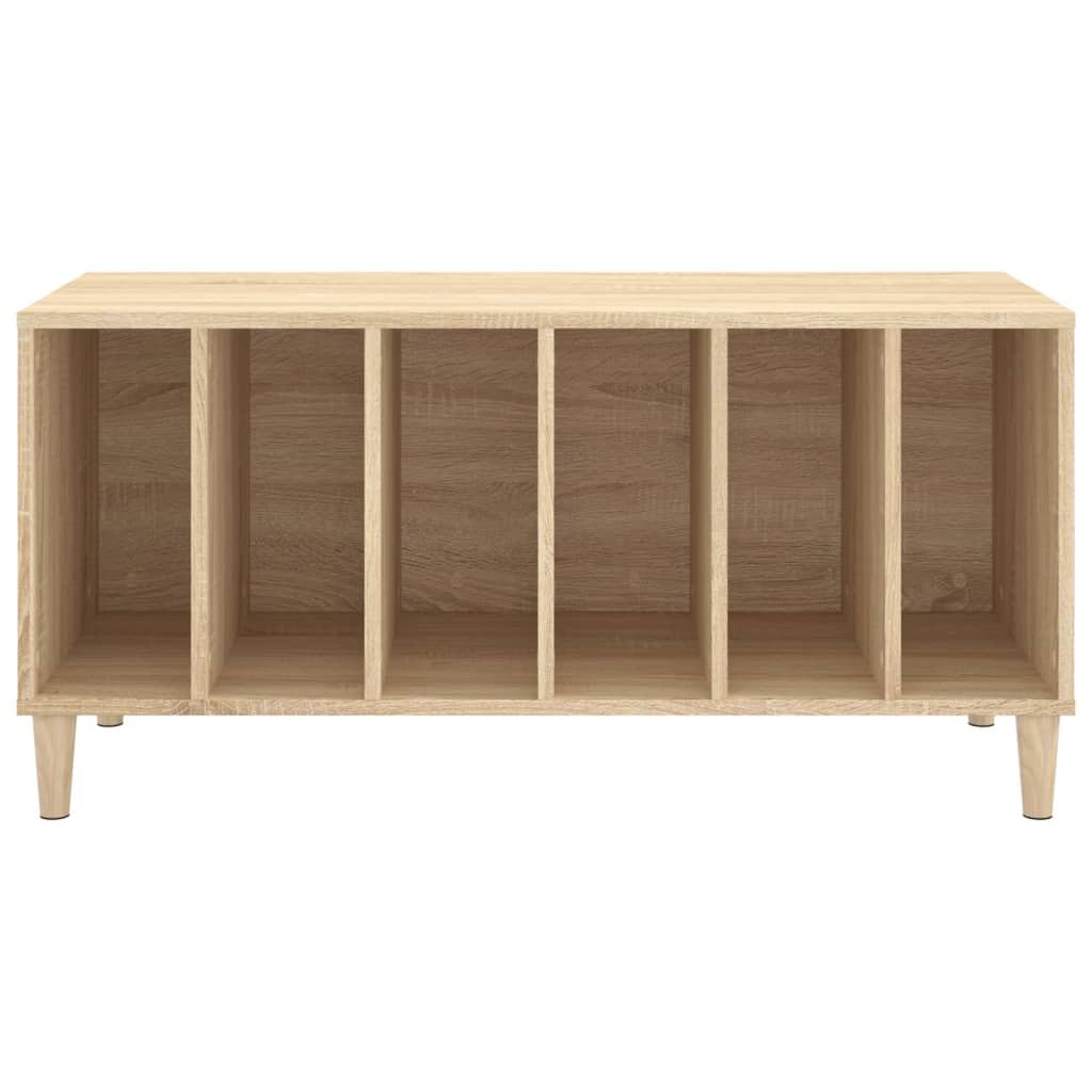 Platenkast 100x38x48 cm bewerkt hout sonoma eikenkleurig is nu te koop bij PeponiXL, paradijselijk wonen!