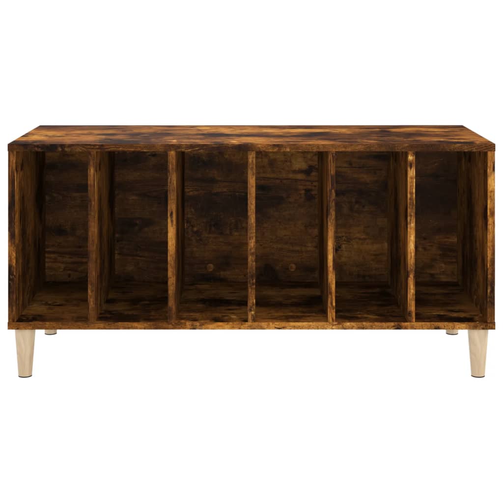 Platenkast 100x38x48 cm bewerkt hout gerookt eikenkleurig is nu te koop bij PeponiXL, paradijselijk wonen!