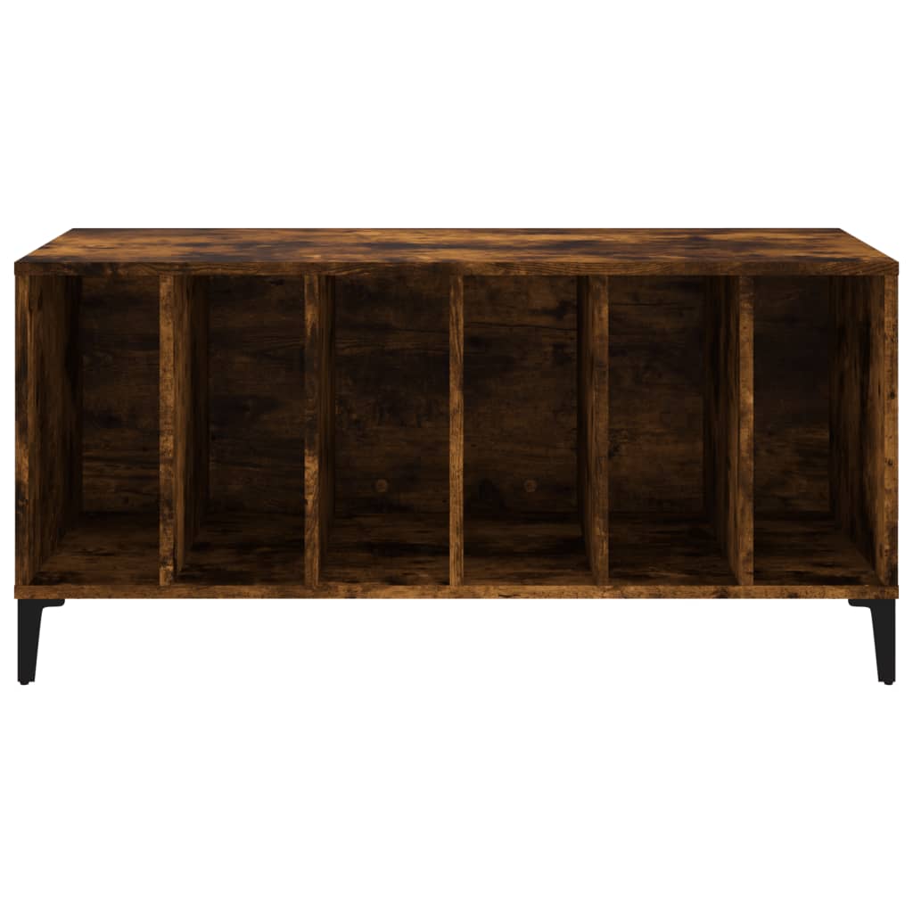 Platenkast 100x38x48 cm bewerkt hout gerookt eikenkleurig is nu te koop bij PeponiXL, paradijselijk wonen!