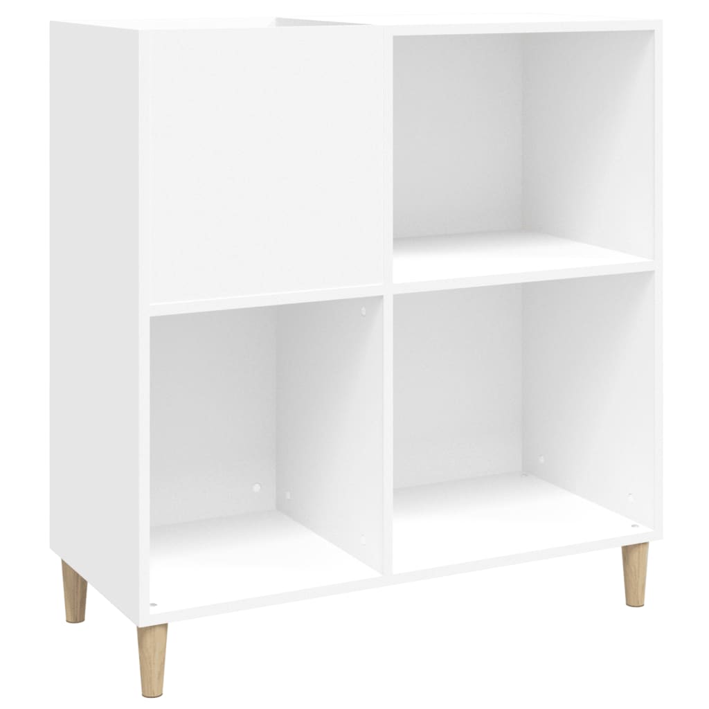 Platenkast 84,5x38x89 cm bewerkt hout wit is nu te koop bij PeponiXL, paradijselijk wonen!