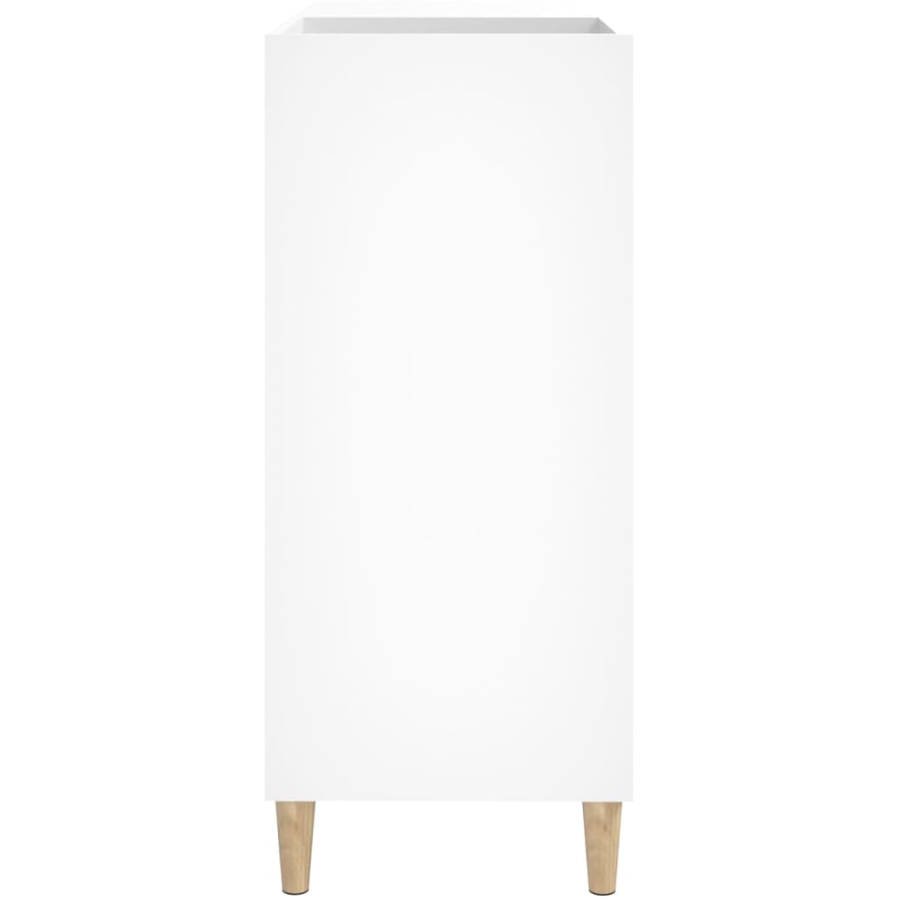 Platenkast 84,5x38x89 cm bewerkt hout wit is nu te koop bij PeponiXL, paradijselijk wonen!