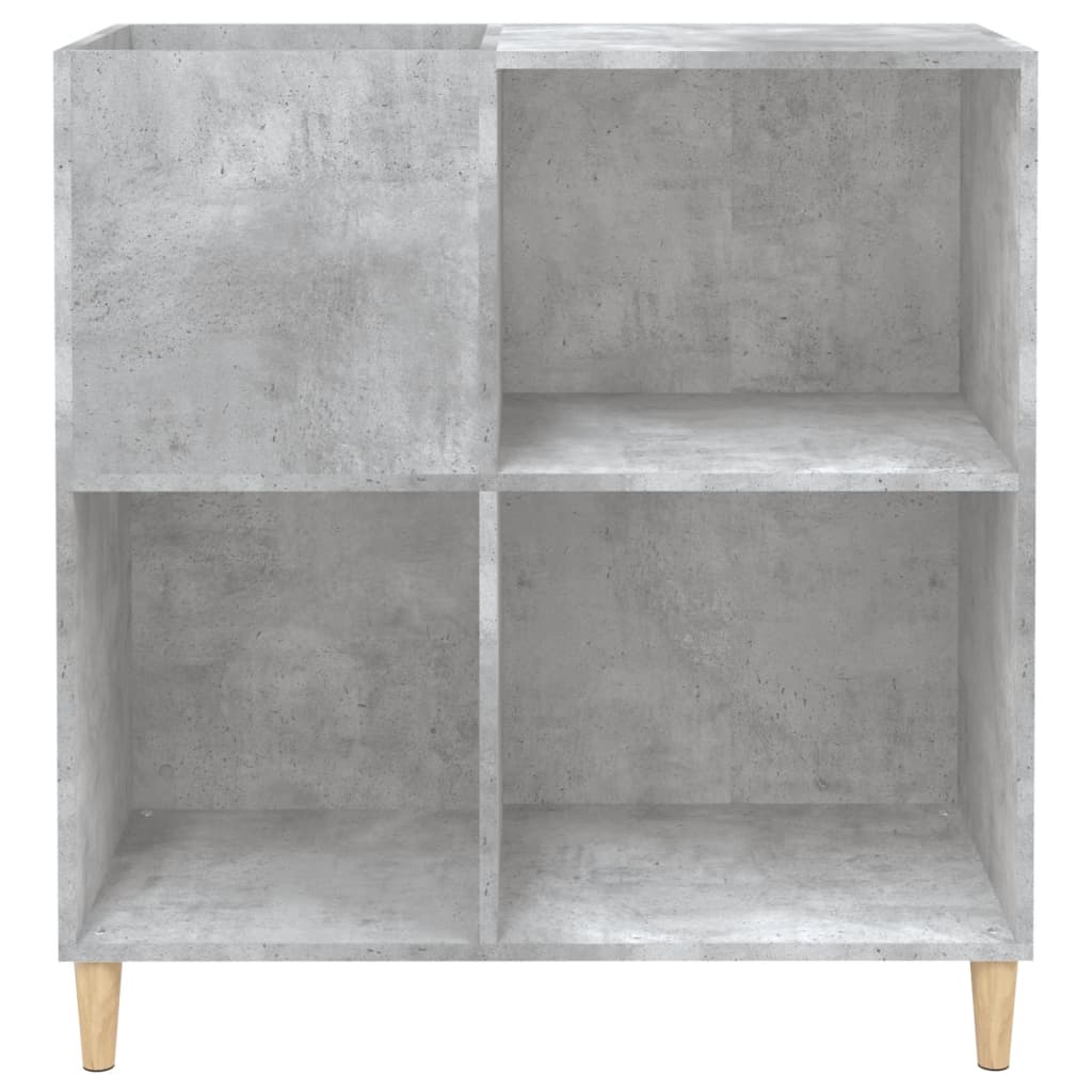 Platenkast 84,5x38x89 cm bewerkt hout betongrijs is nu te koop bij PeponiXL, paradijselijk wonen!