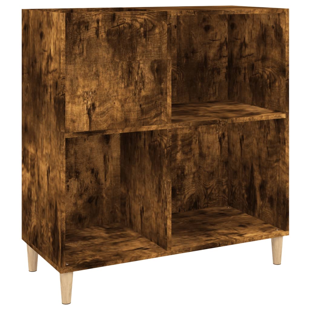 Platenkast 84,5x38x89 cm bewerkt hout gerookt eikenkleurig is nu te koop bij PeponiXL, paradijselijk wonen!