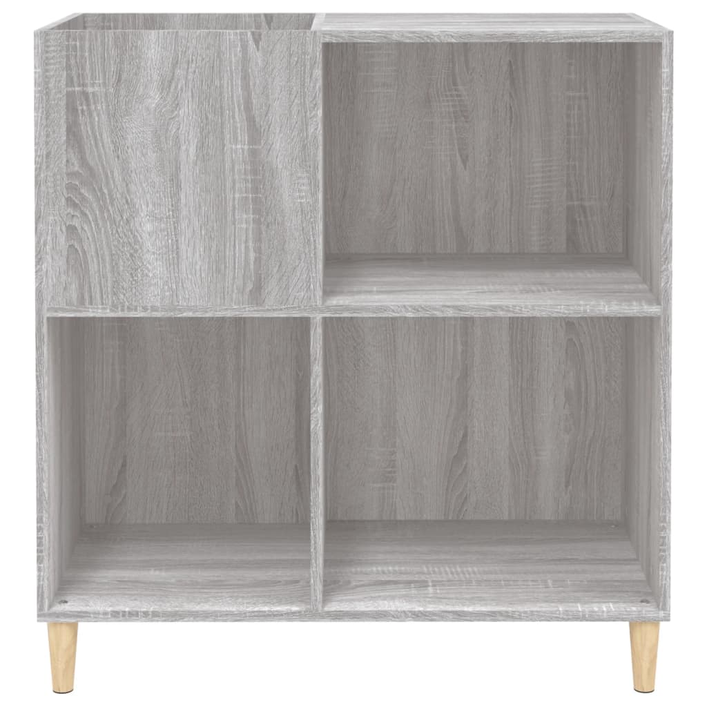 Platenkast 84,5x38x89 cm bewerkt hout grijs sonoma eikenkleurig is nu te koop bij PeponiXL, paradijselijk wonen!