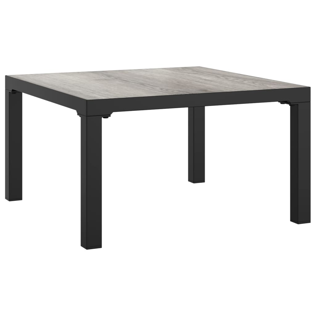 4-delige Loungeset poly rattan zwart en grijs is nu te koop bij PeponiXL, paradijselijk wonen!