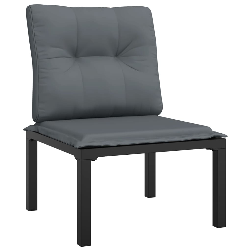7-delige Loungeset poly rattan zwart en grijs is nu te koop bij PeponiXL, paradijselijk wonen!