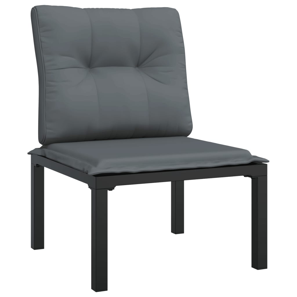 7-delige Loungeset poly rattan zwart en grijs is nu te koop bij PeponiXL, paradijselijk wonen!