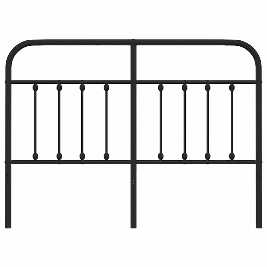 Vervangend hoofdbord metaal zwart 135 cm is nu te koop bij PeponiXL, paradijselijk wonen!