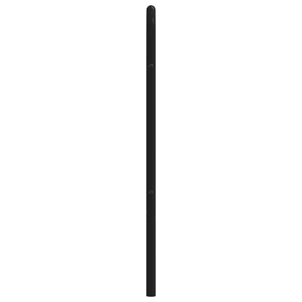 Vervangend hoofdbord metaal zwart 135 cm is nu te koop bij PeponiXL, paradijselijk wonen!