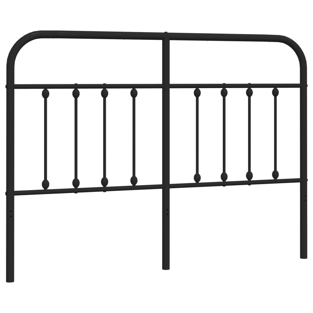 Vervangend hoofdbord metaal zwart 140 cm is nu te koop bij PeponiXL, paradijselijk wonen!