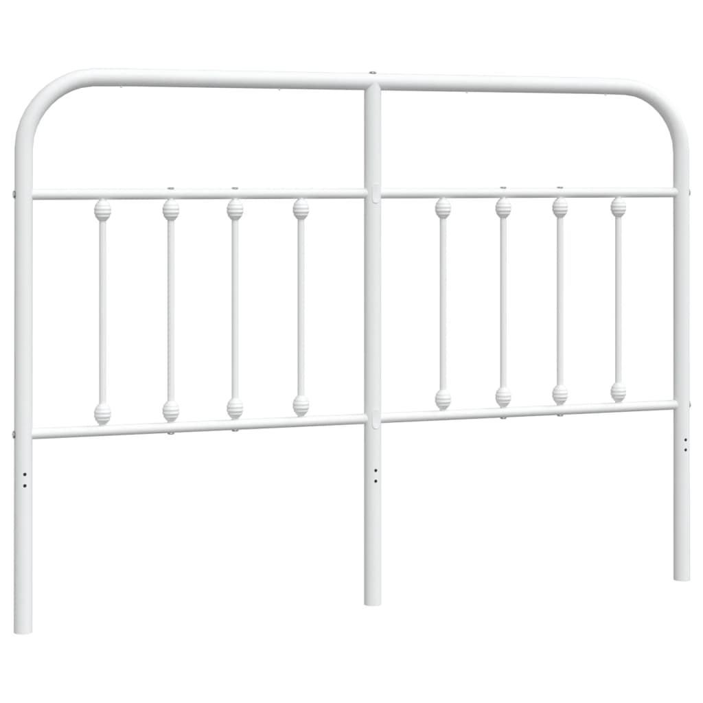 Vervangend hoofdbord metaal wit 135 cm is nu te koop bij PeponiXL, paradijselijk wonen!