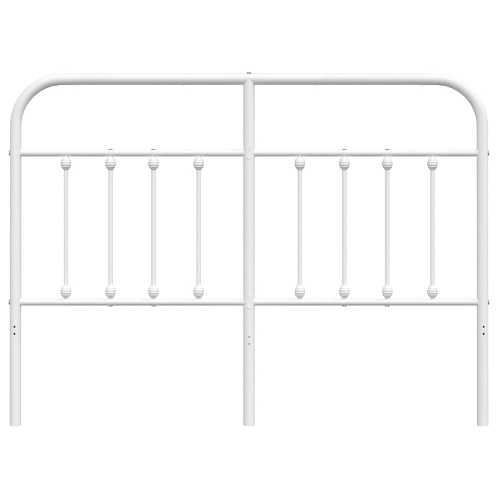 Vervangend hoofdbord metaal wit 135 cm is nu te koop bij PeponiXL, paradijselijk wonen!