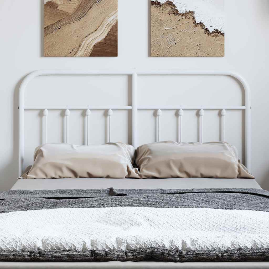 Vervangend hoofdbord metaal wit 150 cm is nu te koop bij PeponiXL, paradijselijk wonen!