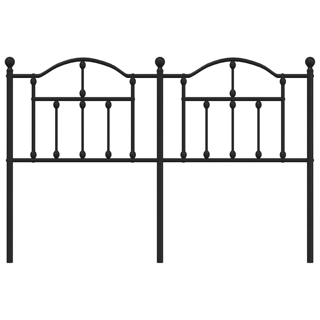 Vervangend hoofdbord 150 cm metaal zwart is nu te koop bij PeponiXL, paradijselijk wonen!
