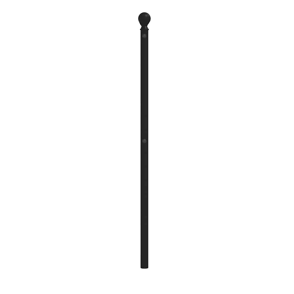 Vervangend hoofdbord 180 cm metaal zwart is nu te koop bij PeponiXL, paradijselijk wonen!