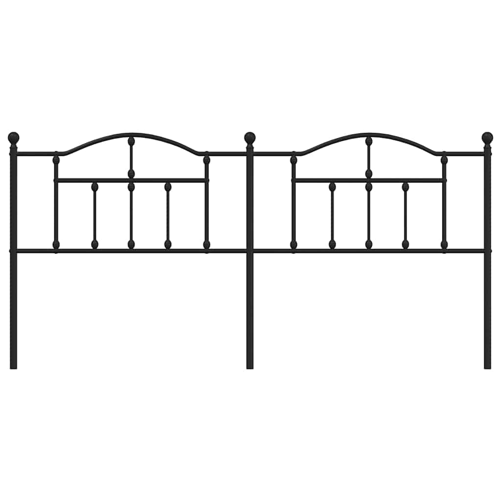 Vervangend hoofdbord 193 cm metaal zwart is nu te koop bij PeponiXL, paradijselijk wonen!