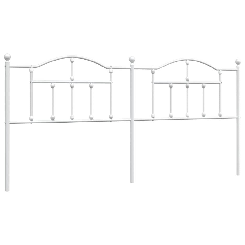 Vervangend hoofdbord 193 cm metaal wit is nu te koop bij PeponiXL, paradijselijk wonen!