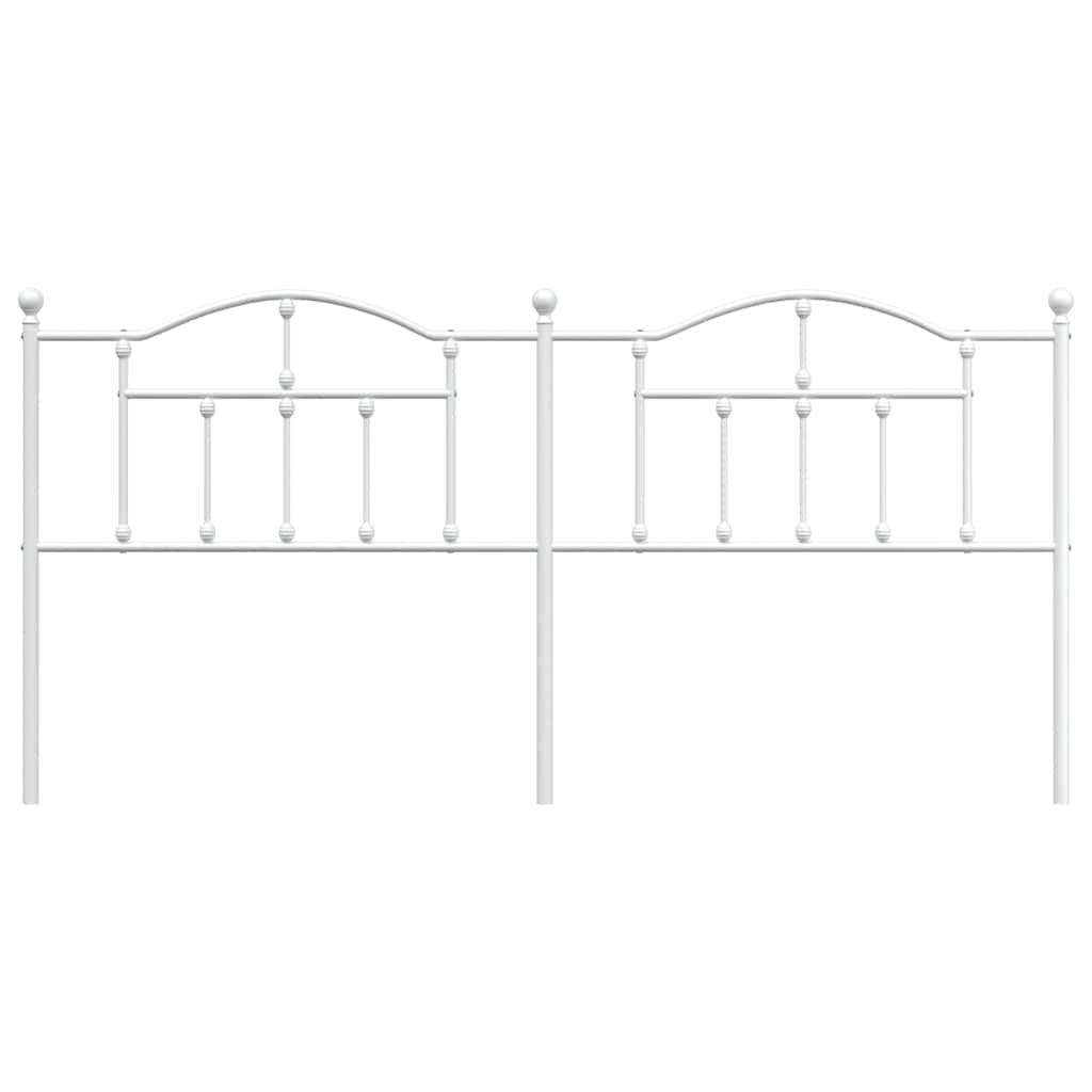 Vervangend hoofdbord 193 cm metaal wit is nu te koop bij PeponiXL, paradijselijk wonen!