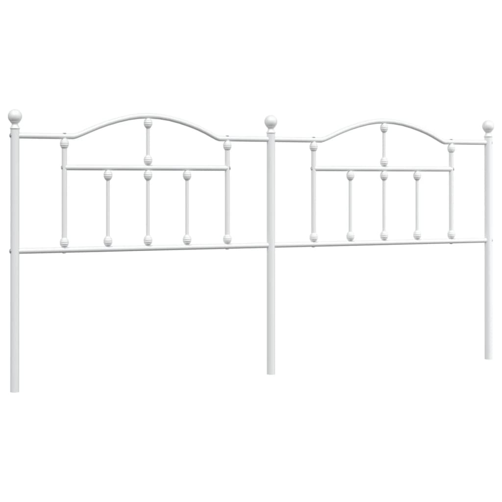 Vervangend hoofdbord 200 cm metaal wit is nu te koop bij PeponiXL, paradijselijk wonen!