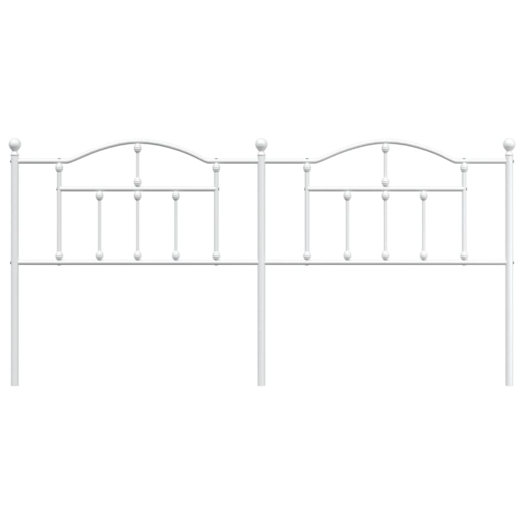 Vervangend hoofdbord 200 cm metaal wit is nu te koop bij PeponiXL, paradijselijk wonen!
